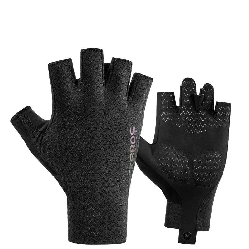 Cycling Gloves Autumn Spring MTB Bike Gloves SBR Pad Half Finger Breathable Shockproof Gloves