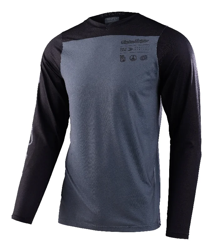 Troy Lee Designs Skyline Long Sleeve MTB Jersey - Charcoal - 2023