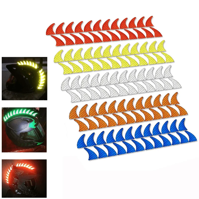 New Reflective Decals Sticker for Rubber Helmet Mohawk Warhawk Spikes Dirtbike Motorcycle