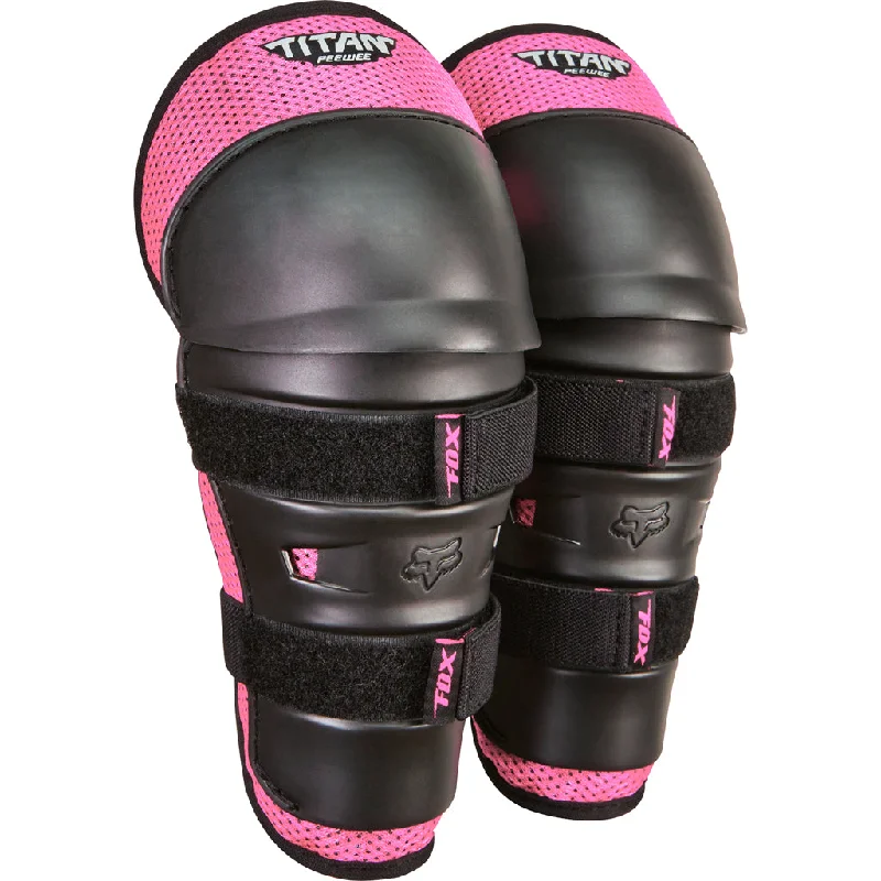 Fox - 2024 PeeWee Titan Black/Pink Knee Guard