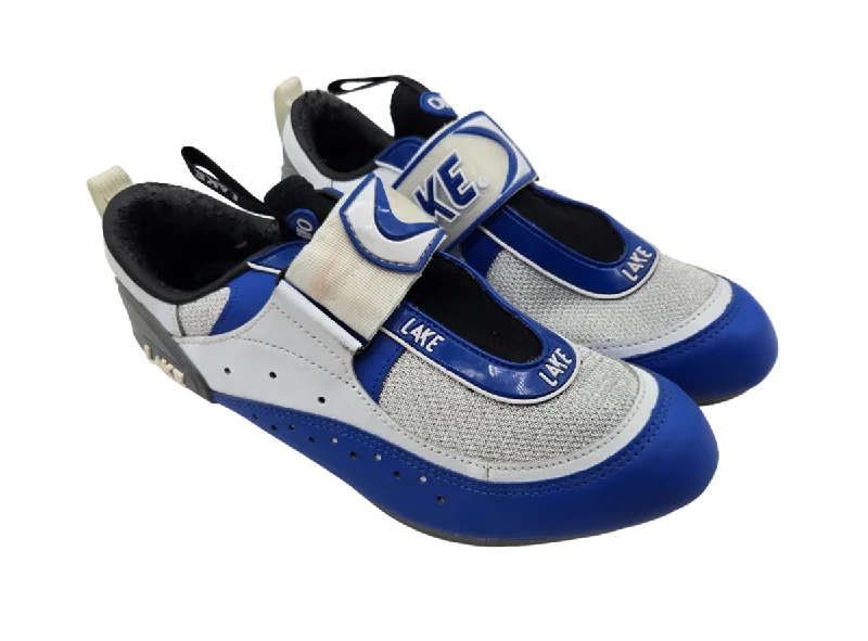 Lake CXIIOTRI-W Triathlon Shoe - Womens - Blue-White-Silver