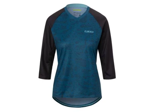 Giro Roust 3/4 Sleeve MTB Jersey - Womens - Harbor Blue Scree