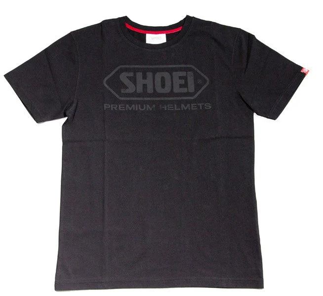 Official Shoei Motorcycle Helmets Logo Short Sleeve T-shirt - Black