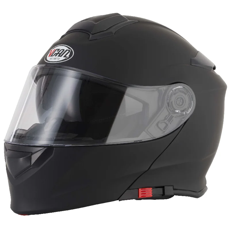 Vcan V271 Flip Front Helmet - Matt Black