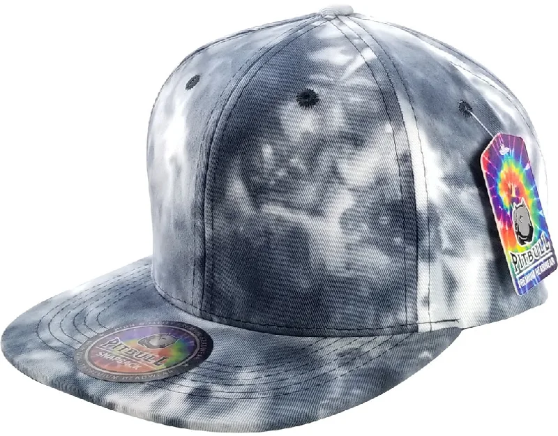 PB253 [BLACK] PLAIN TIE DYE COTTON SNAPBACK HAT