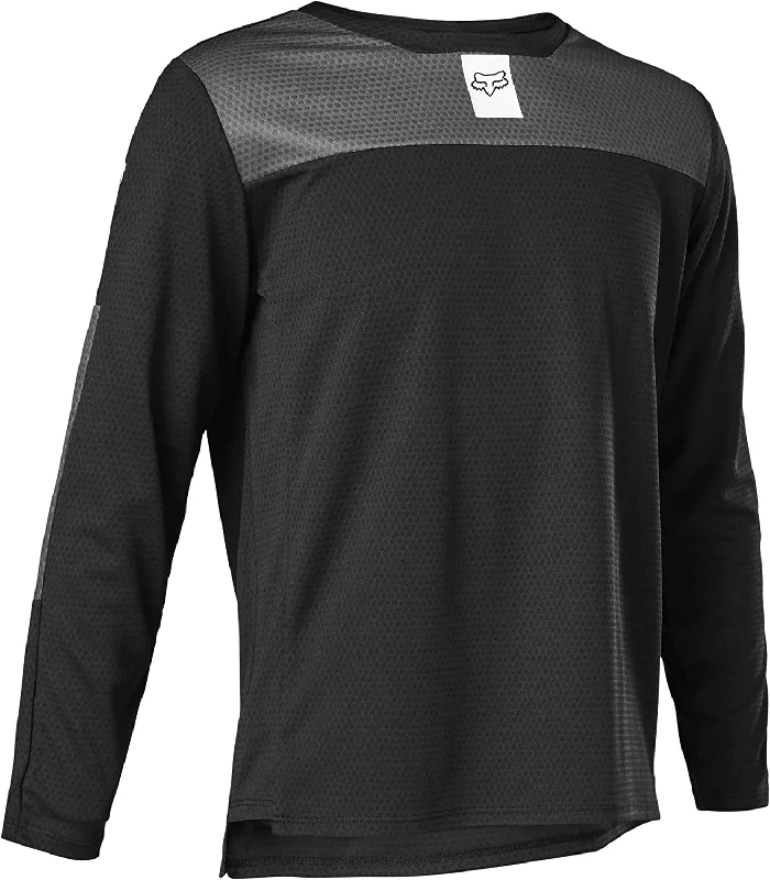 Fox Racing Defend Long Sleeve MTB Jersey - Youth - Black