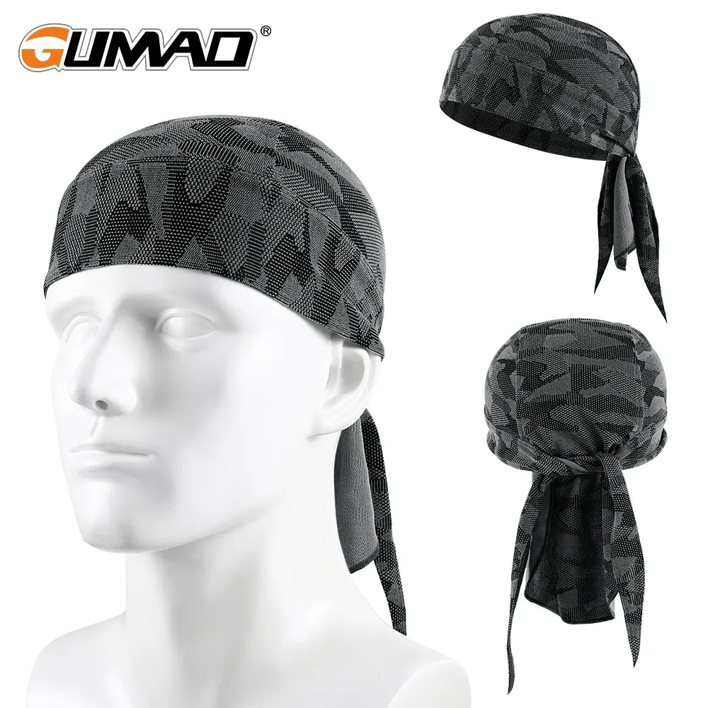 Summer Quick-Dry Cycling Pirate Hat Road Bicycle Running Cap Sport Bike Beanie Riding Baseball Head Scarf Bandana Caps Men Women