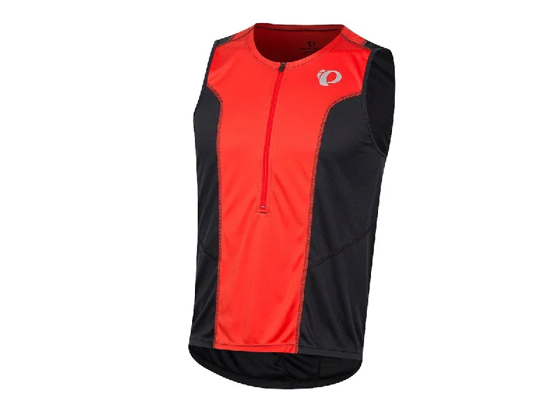 Pearl Izumi Select Pursuit Tri Sleeveless Jersey - Black-Torch Red