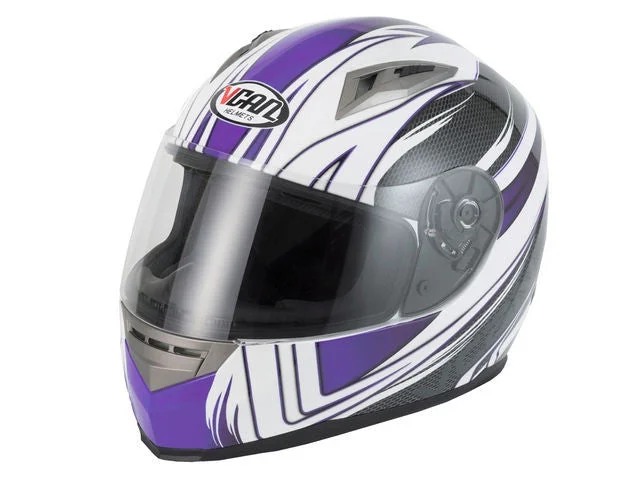 Vcan V158 Full Face Helmet - Purple/Wind