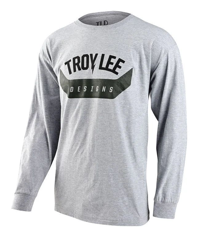 Troy Lee Designs Arc Long Sleeve Tee - Heather Gray