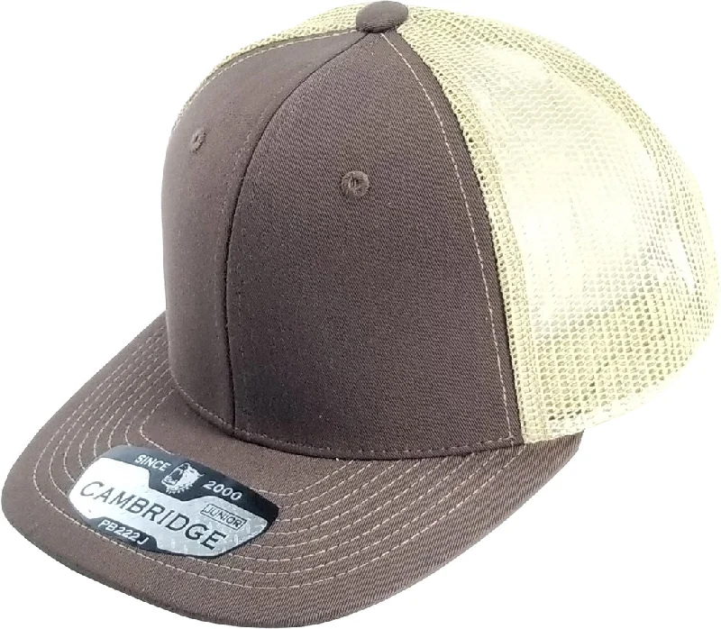 PB222J KIDS TRUCKER HAT [BROWN/KHAKI]