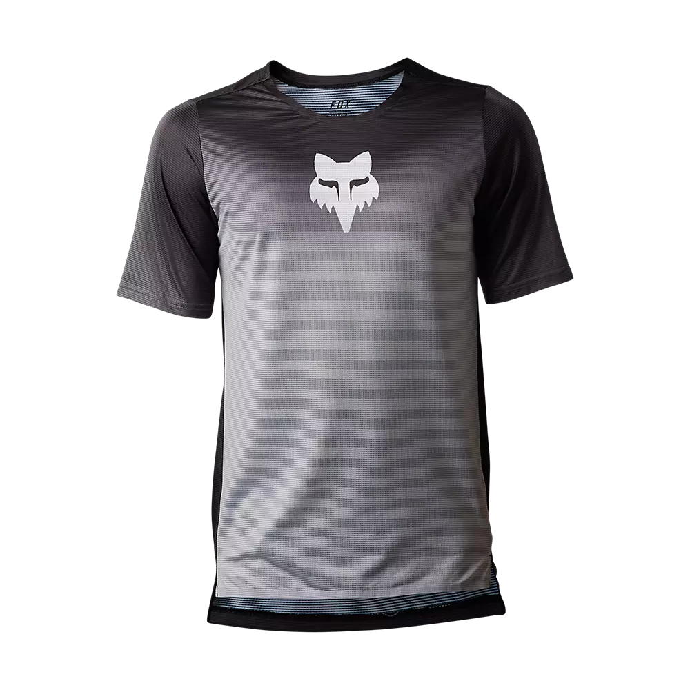 Fox Racing Flexair Short Sleeve MTB Jersey - Novah - Steel Gray