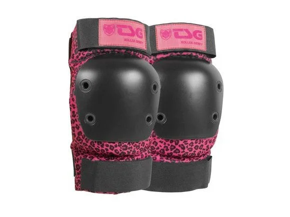 TSG Pink Leopard Print Roller Derby 2.0 Elbow Pads