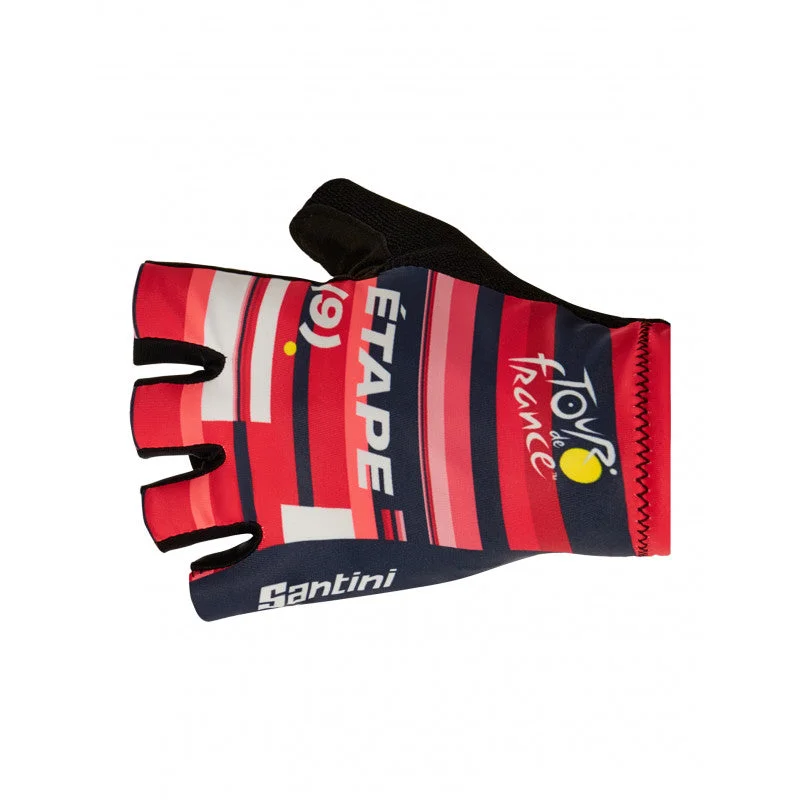 Official 2022 Tour de France Aigle Stage 9 Gloves by Santini