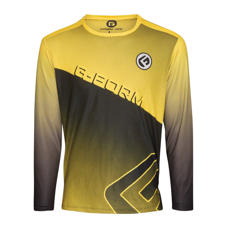 G-Form Podium Long Sleeve MTB Jersey - Race Yellow