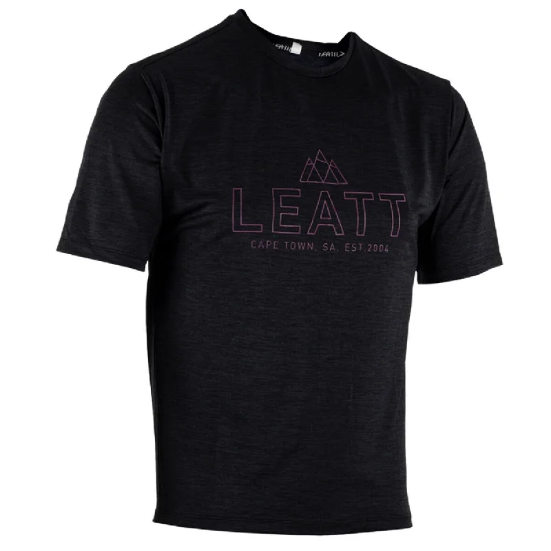 Leatt Trail 1.0 Short Sleeve MTB Jersey - Black - 2023