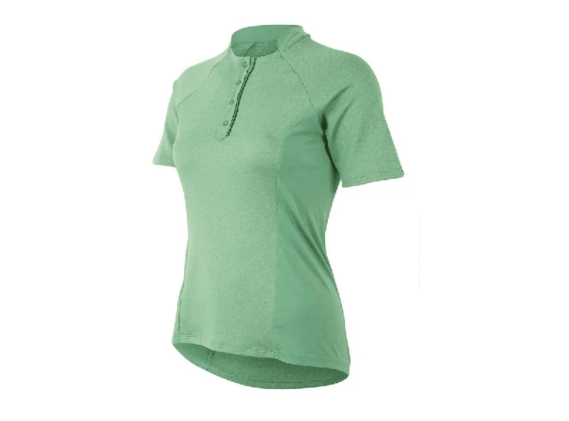 Pearl Izumi Select Escape Text Short Sleeve Road Jersey - Womens - Green Spruce-Herringbone