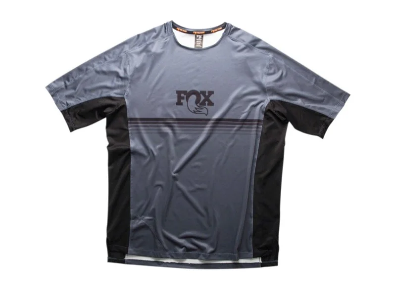 Fox Factory High Tail Short Sleeve MTB Jersey - Dark Gray