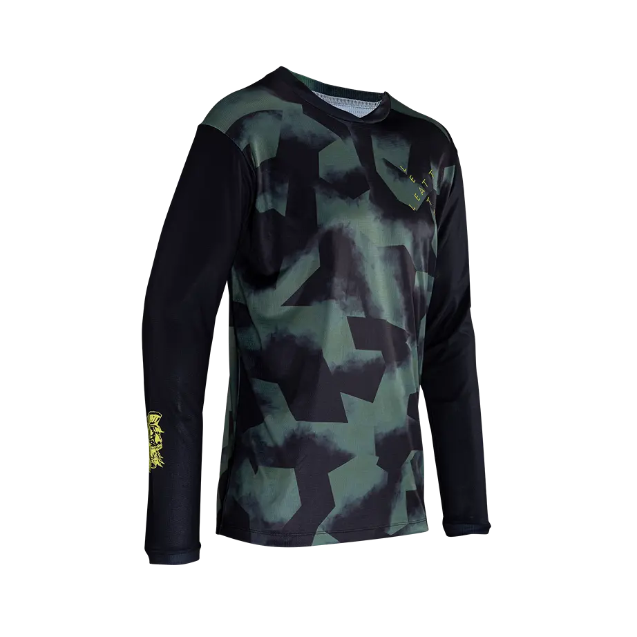 Leatt Gravity 3.0 Long Sleeve MTB Jersey - Spinach - 2024