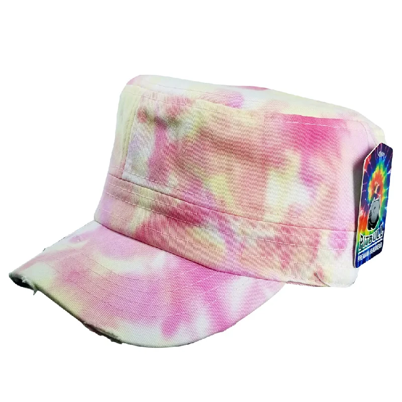 PB254T [PINK/VANILLA] PLAIN TIE DYE CASTRO CAP