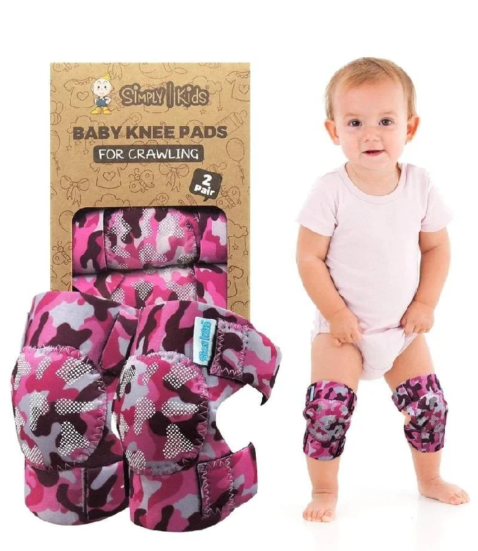 [2nd Gen.] Baby Knee Pads for Crawling | Protector for Toddler, Infant, Girl, Boy (Pink Camouflage)