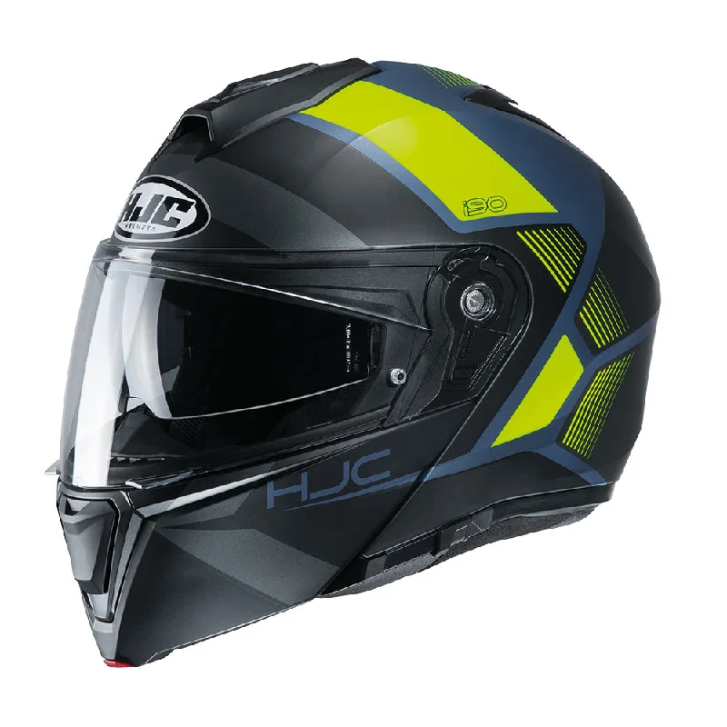 HJC I90 Hollen Flip Front Helmet  - MC4HSF Yellow