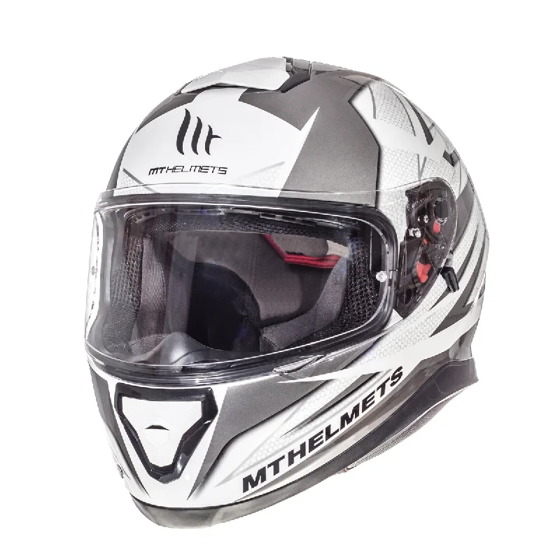 MT Thunder 3 SV 'Effect' Helmet - White / Grey