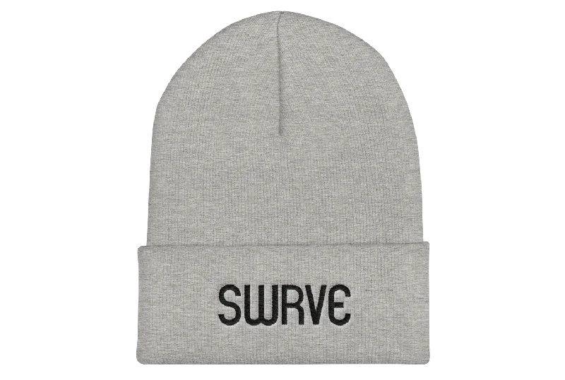 swrve 1968 BLACK embroidered beanie