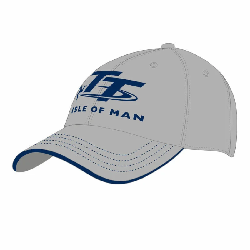 Official Isle Of Man TT Races Grey Cap - 19Abc3