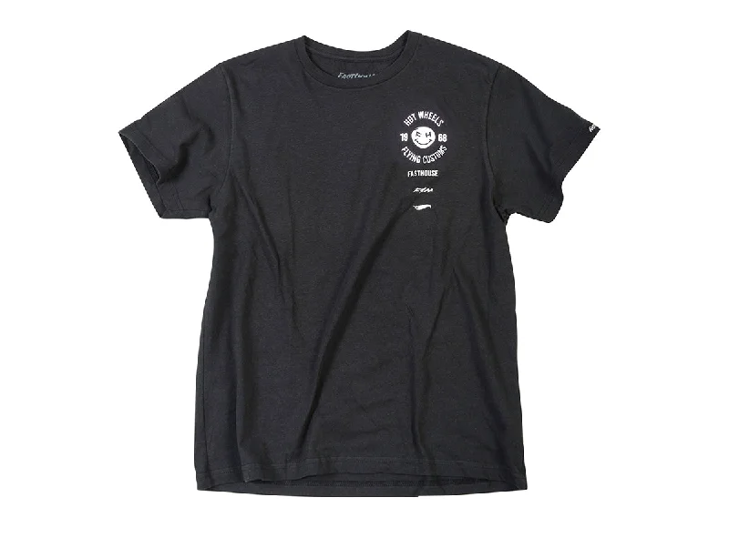 Fasthouse Stacked Hot Wheels Tee - Youth - Black