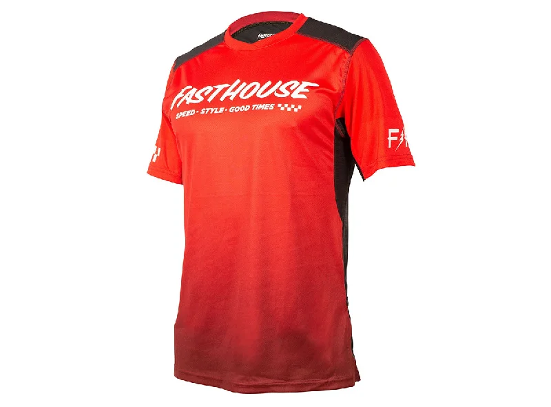 Fasthouse Alloy Slade Short Sleeve MTB Jersey - Red-Black