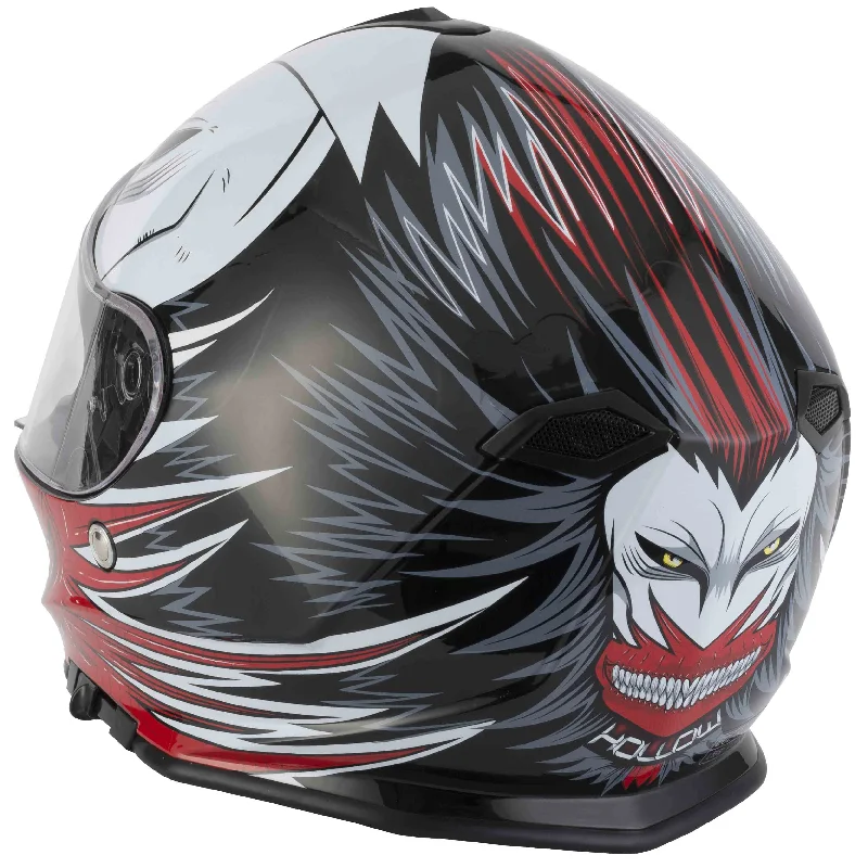 Vcan V127 Full Face Helmet - Hollow Red