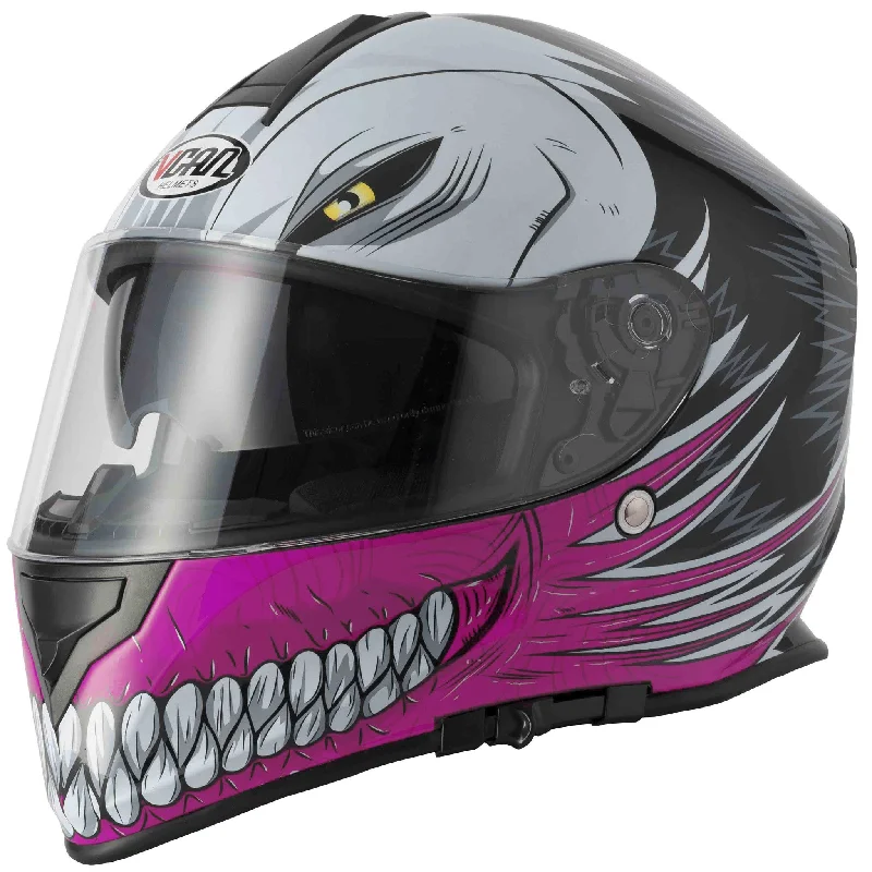 Vcan V127 Full Face Helmet - Hollow Pink