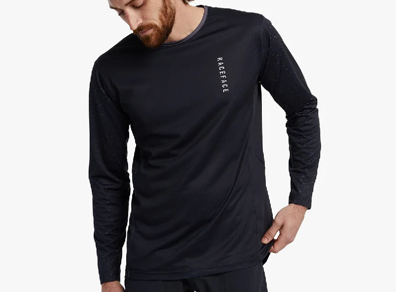 Race Face Indy Long Sleeve MTB Jersey - Charcoal