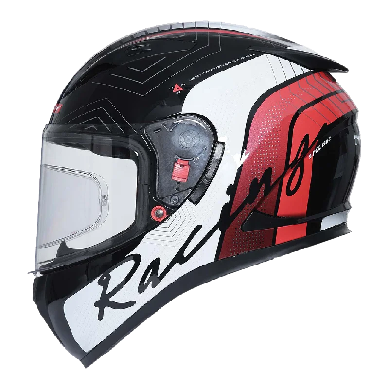 TVS Racing Dual Visor Helmet for Men – Anti-Fog Pin-Lock, Aerodynamic Design & DOT/ISI/ECE Certified – Premium Full Face Helmet For Men