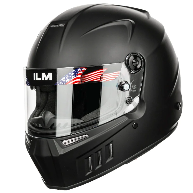 ILM Snell SA2020 Approved Auto Racing Lightweight Fiberglass Full Face Helmets Model 890