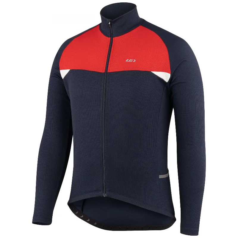 Louis Garneau Peloton Short Sleeve Road Jersey - Black-Navy-Red