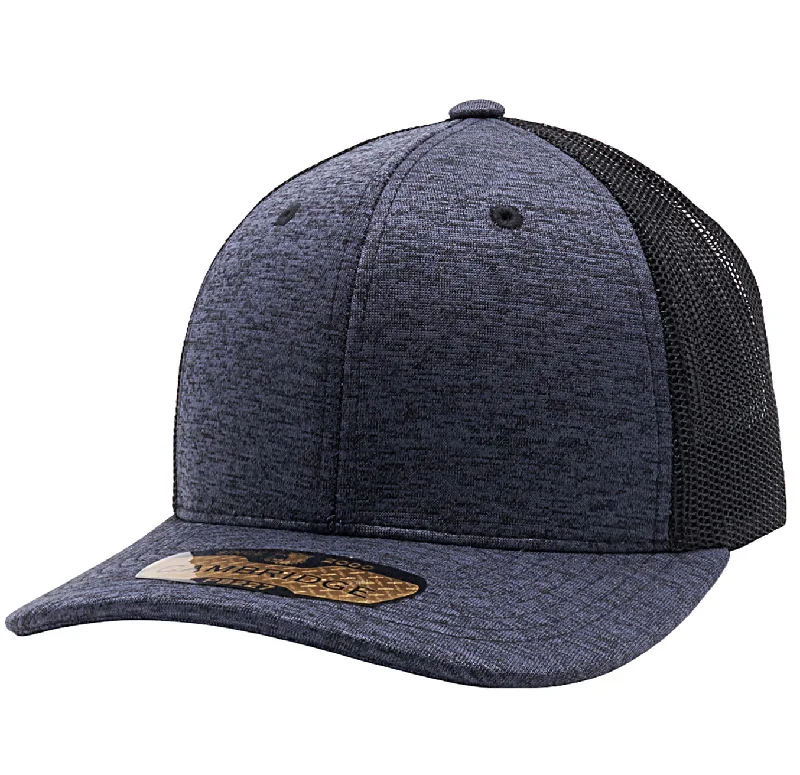 PB227 [BLACK] SPACE DYED MESH TRUCKER HATS