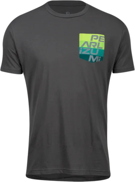 Pearl Izumi Pocket Tee Shirt - Aspect Pocket - Heavy Metal