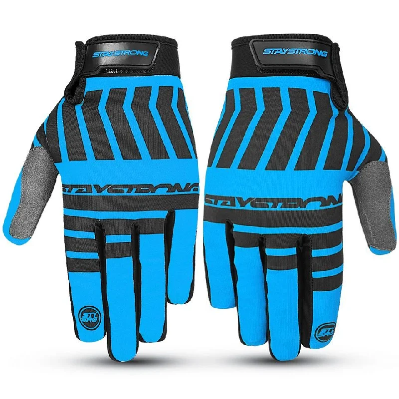 Stay Strong Chev Stripe Gloves - Teal