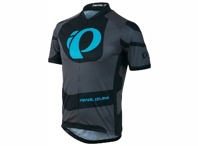 Pearl Izumi Select LTD Short Sleeve MTB Jersey - Gray- TM Blue Atoll