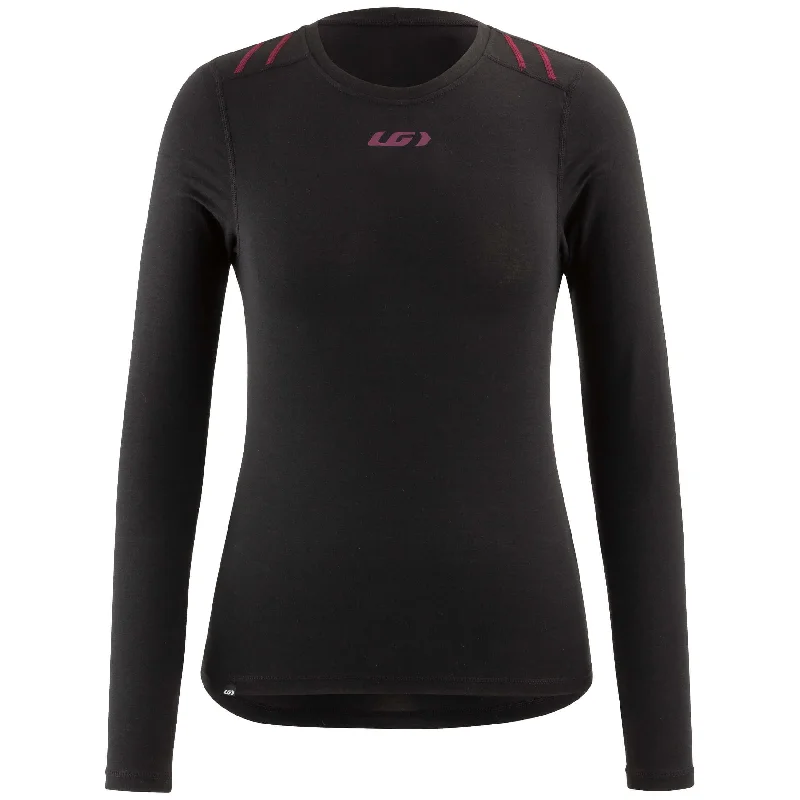 Louis Garneau 2004 Long Sleeve Top - Baselayer - Womens - Black-Purple