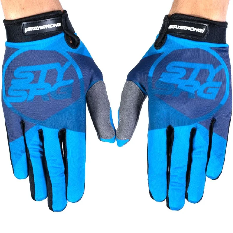 Stay Strong Tricolour Gloves - Blue