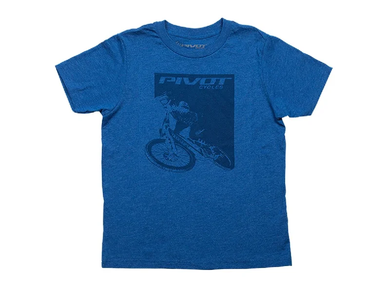 Pivot Rider Short Sleeve Tee - Youth - Blue