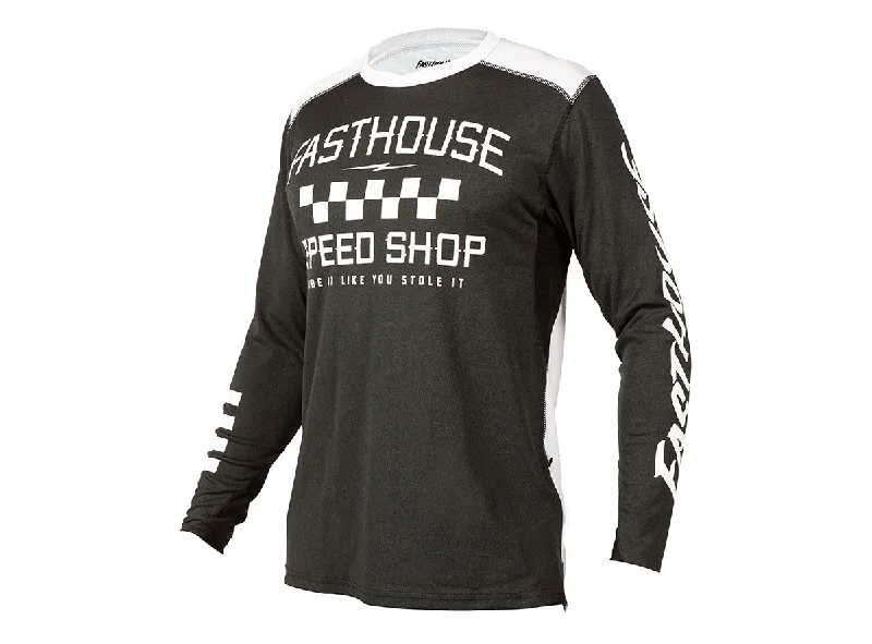 Fasthouse Alloy Roam Long Sleeve MTB Jersey - Heather Black