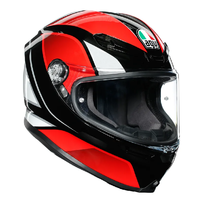 AGV K6 "Hyphen" Full Face Helmet -Red / Black / White