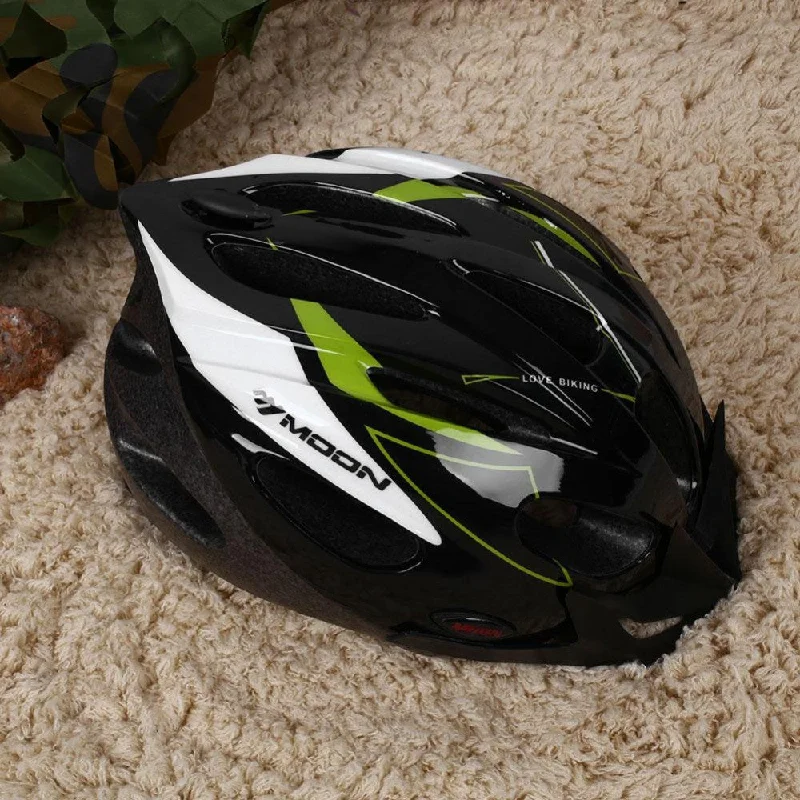 Ultralight Cycling Helmet 17 Hole MTB Mountain Road Bicycle Protective Helmet With Visor M/L For Children Kids