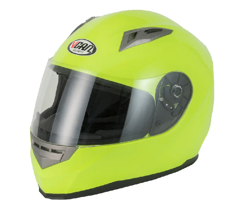 Vcan V158 Full Face Helmet - Hi-Viz Yellow