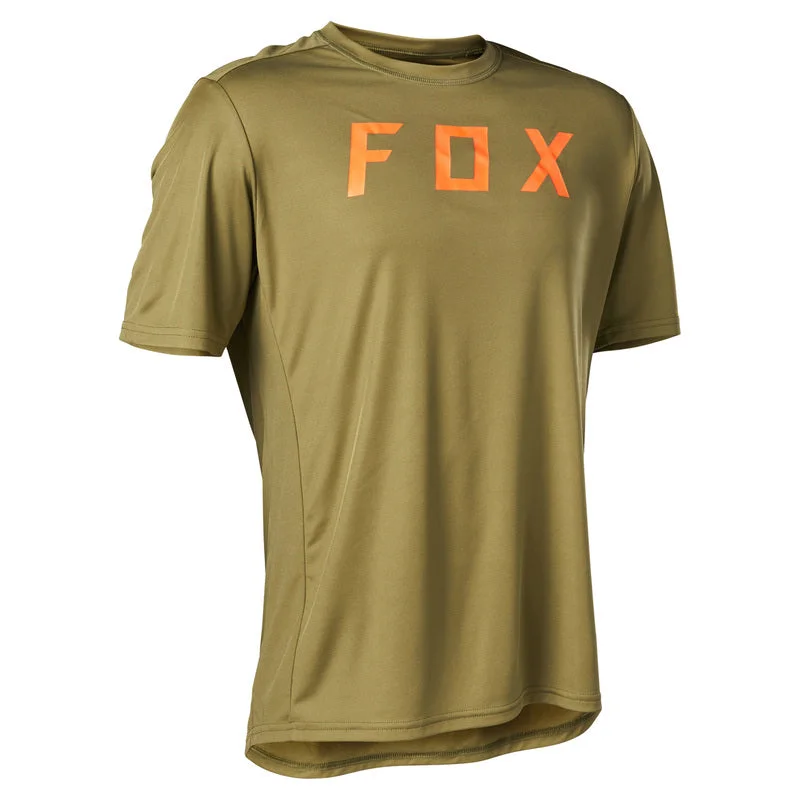 Fox Racing Ranger Moth Short Sleeve MTB Jersey - Bark