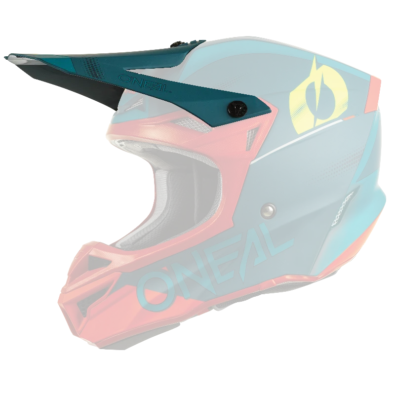 Replacement 5 SRS Haze Blue/Red Helmet Visor